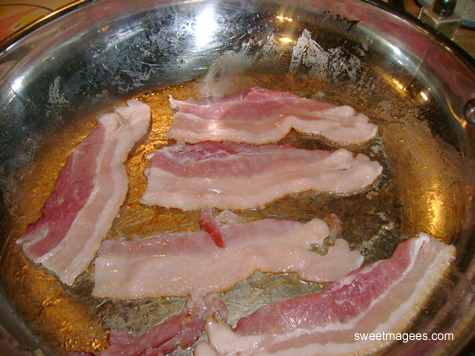 Pre-cook bacon