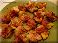 Grilled Bacon Wrapped Shrimp